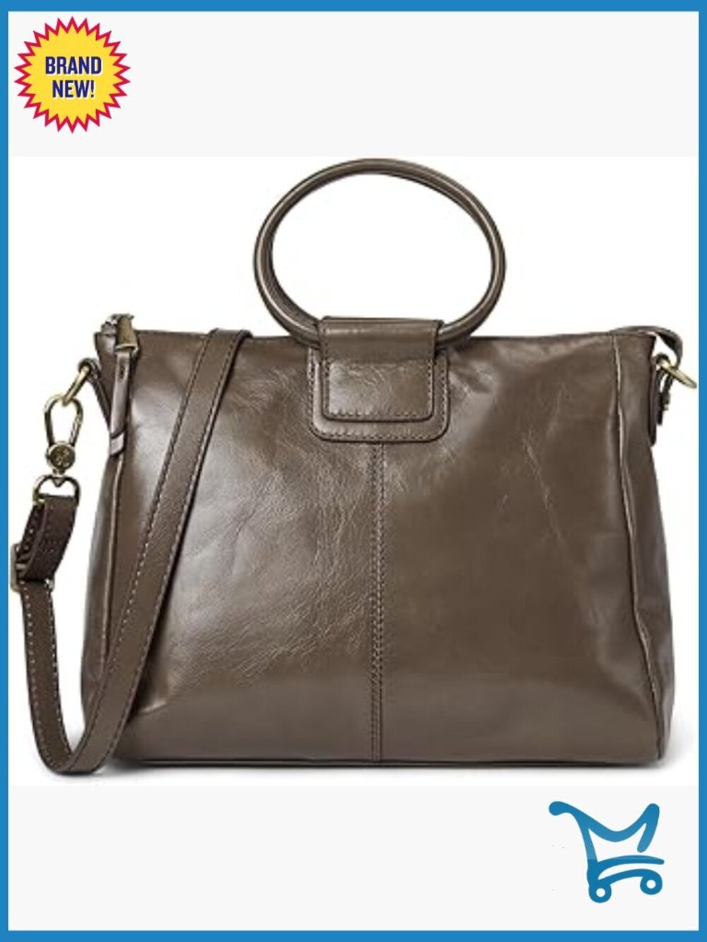 Leather Medium Satchel with Phone Pocket, Crossbody or Shoulder Bag